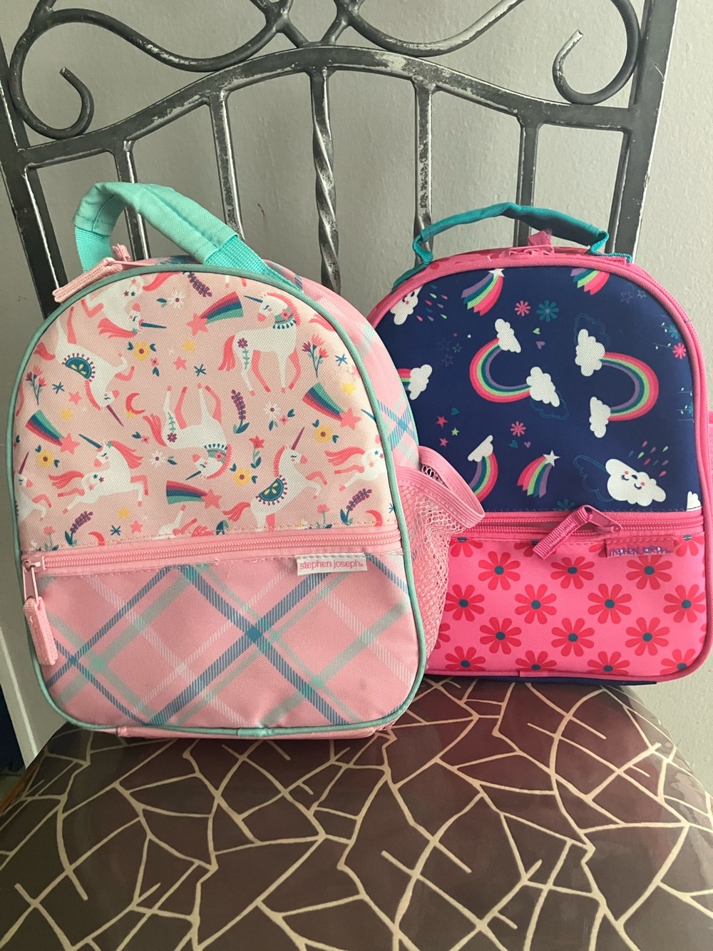 TWO - Stephen Joseph All Over Print Insulated Girls Lunch Box